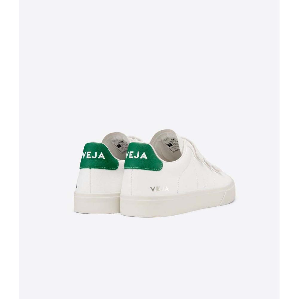 Men's Veja RECIFE CHROMEFREE Shoes White/Green | ZA 199CTV